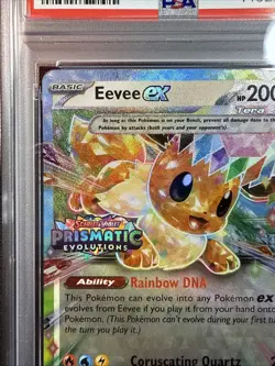 2025 POKEMON PRE EN-PRISMATIC EVOLUTIONS SURPRISE BOX EXCLUSIVE EEVEE EX PSA 10 - Image 4