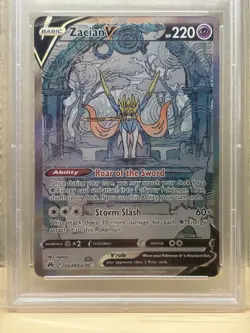 PSA 10 Zacian V GG48/GG70 Crown Zenith Galarian Gallery 2023 Pokemon - Image 2