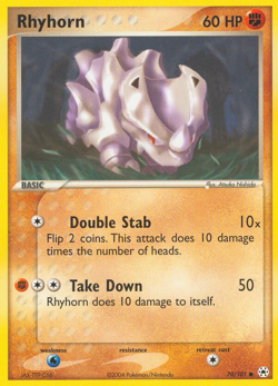 Rhyhorn 70/101 Common | Hidden Legends | Pokemon Card - Image 1
