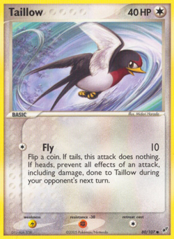 Taillow 80/107 Common | Deoxys | Pokemon Card - Image 1
