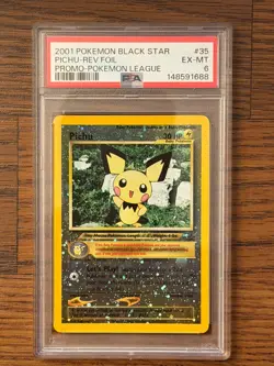 Pokemon Black Star Promo Pichu Reverse Holo PSA6 NEAR MINT PSA # 148591688 - Image 1