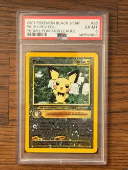 Pokemon Black Star Promo Pichu Reverse Holo PSA6 NEAR MINT PSA # 148591688 - Image 2