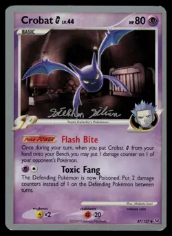 Crobat G 47/127 Uncommon Platinum Pokemon Lightly Played - Image 1