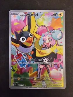 Pokemon TCG Iono's Kilowattrel Sv09 Ascended 231/217 IR Holo EN - Image 1