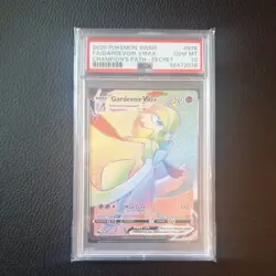 Pokemon Champions Path Gardevoir VMAX Secret Rare Holo Full Art 076/073 PSA 10 - Image 1