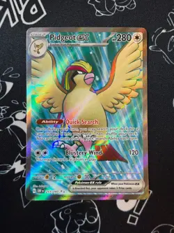 Pidgeot EX 217/197 Pokemon TCG S&V Obsidian Flames Ultra Rare English - Image 1