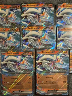 Reshiram ex Pokemon TCG Journey Together Jumbo Stamped Promo Card 030/159 - Image 1