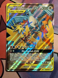 Moltres & Zapdos & Articuno GX 66/68 Full Art Ultra Rare Pokemon SM Hidden Fates - Image 1