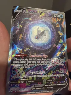 Pokemon TCG Lumineon V GG39/GG70 Crown Zenith Galarian Gallery Holo Full Art NM - Image 4