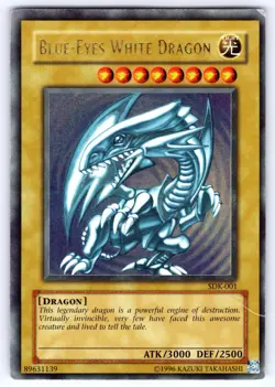 Blue-Eyes White Dragon SDK-001 Holo Foil Starter Deck: Kaiba Yu-Gi-Oh HP - Image 1