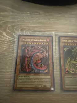 Yugioh Sacred Beast Trio Raviel Uria Hamon Ultra Rare SOI-EN001-3 Unlimited - Image 1