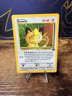 Pokemon TCG Meowth Holo #10 Black Star Promo Gameboy Exclusive - Image 1