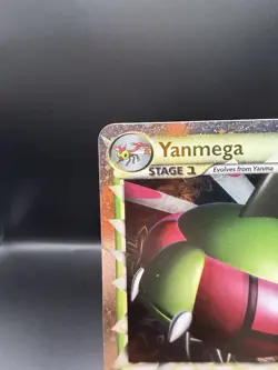 Yanmega Prime 98/102 HGSS Triumphant Pokemon Card Holo Foil Rare MP - Image 2