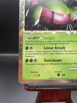 Yanmega Prime 98/102 HGSS Triumphant Pokemon Card Holo Foil Rare MP - Image 5