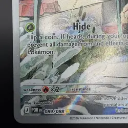Spewpa 089/088 Pokemon ME03: Perfect Order Illustration Rare Holo 2026 NM - Image 5