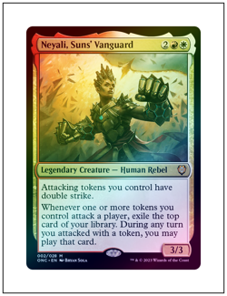 1x Neyali, Suns' Vanguard, Foil, Magic the Gathering MTG NM - Image 1
