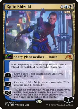 *Foil* Kaito Shizuki-226-NM-Kamigawa: Neon Dynasty-Magic - Image 1