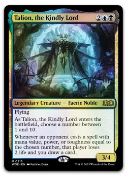 Talion, the Kindly Lord #215 (Foil) (NM) Wilds of Eldraine PPWOE Magic MTG - Image 1