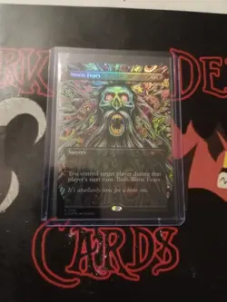 Magic The Gathering Secret Lair "Worst Fears" 2398 FOIL BORDERLESS MYTHIC NM - Image 1