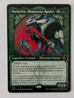 MTG English Vorinclex, Monstrous Raider (Showcase) NM Normal Kaldheim - Image 1