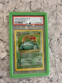 Pokemon TCG Venusaur Base Set Shadowless Psa 5 - Image 1