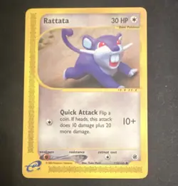 Yuka Morii Rattata 128/165 Expedition Regular Common Basic 30 HP ENG 2002 - Image 1