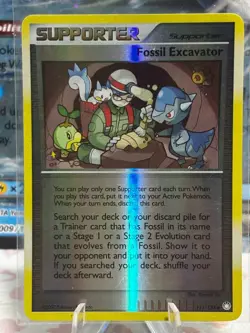 Fossil Excavator 111/123 Reverse Holo Mysterious Treasures Pokemon Card NM - Image 1