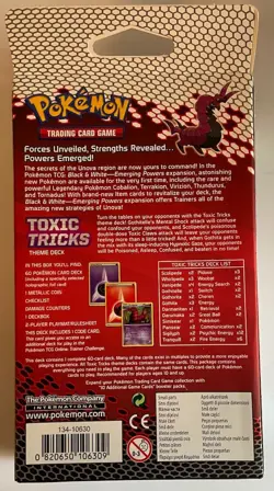 Pokemon - Black & White - Emerging Powers Theme Deck "SCOLIPEDE" Factory Sealed - Image 2
