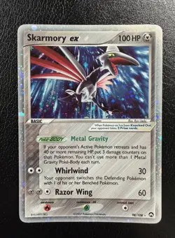Skarmory ex 98/108 Power Keepers Holo Rare Pokemon TCG With Swirl🌀LP - Image 1