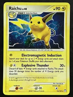 Pokemon Raichu Holo - Mysterious Treasures - 15/123 NM - Image 1