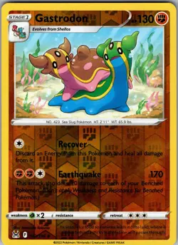 Gastrodon 102/196 Uncommon Lost Origin Pokemon Reverse Holo Near Mint - Image 1