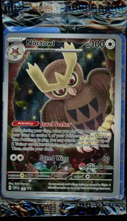 Noctowl Pokemon Center ETB Promo SEALED Stellar Crown #141 - Image 1