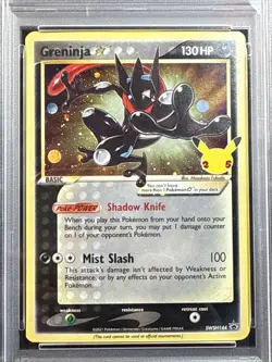 Pokemon Greninja-Gold Star Swsh Black Star Promo #144 PSA 8 Near Mint - Image 2
