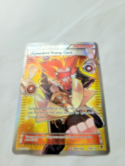 Pokemon 2 Lot Full Art Rare Holo Trainers Lysandre Trump Card (104 & 118) LP - Image 3