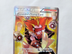 Pokemon 2 Lot Full Art Rare Holo Trainers Lysandre Trump Card (104 & 118) LP - Image 5