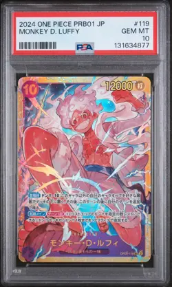 MONKEY D. LUFFY OP05-119 ONE PIECE JAPANESE PSA 10 - Image 1