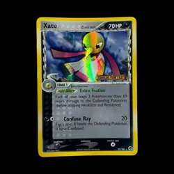 Pokemon TCG EX Dragon Frontiers Stamped Xatu 25/101 Reverse Holo Rare English - Image 1