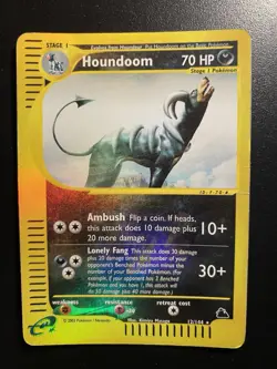 Pokemon Card- Houndoom-Skyridge-ReverseHolo-12/144-Rare-NoCrystal-ENG-LP - Image 1