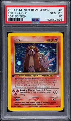 2001 POKEMON NEO REVELATION #6 ENTEI-HOLO 1ST EDITION - Image 1