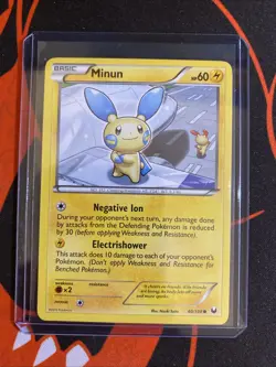 Minun 40/108 Common Dark Explorers LP Pokemon Card - Image 3