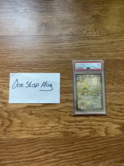 2023 POKEMON MEW EN-151 SPECIAL ILLUSTRATION RARE #201 ALAKAZAM EX PSA 9 - Image 1