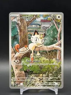 Pokemon TCG Meowth Illustration Rare Holo Me02 106/094 English 2025 - Image 1