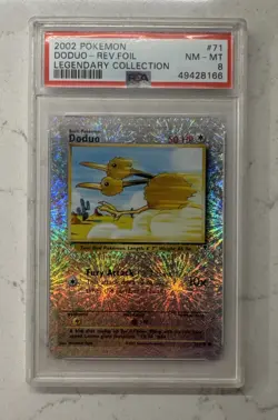 Pokemon Doduo Reverse Holo Legendary Collection 71/110 PSA 8 - Image 1