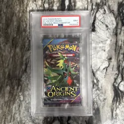 PSA 9 XY Ancient Origins Foil Booster Pack Mega Tyranitar 2015 Pokemon MINT - Image 1