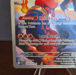 Pokemon Ethan's Magcargo 222/217 Ascended Heroes Rare Full Art Holo - Image 3