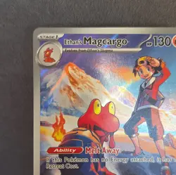 Pokemon Ethan's Magcargo 222/217 Ascended Heroes Rare Full Art Holo - Image 4