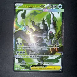 Mega Darkrai EX 101/084 Pitch Black Full Art Holo Ultra Rare English - Image 1