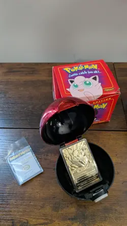 Pokemon Nintendo 23K Gold-Plated Mewtwo And Jigglypuff Card Lot Of 2! - Image 3