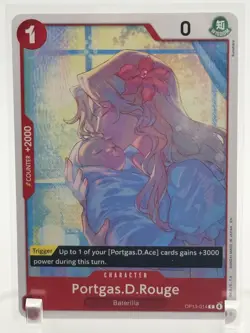 One Piece TCG Portgas D Rouge OP13-014 Carrying On His Will NM - Image 1