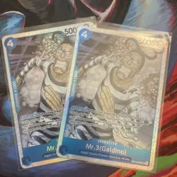 Playset Bandai One Piece TCG Mr.3 (Galdino) OP16-056 EN Blue Foil x2 - Image 1